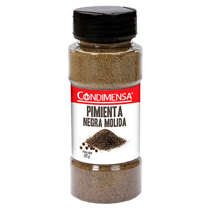 Condimensa pimienta negra molida frasco 55 g