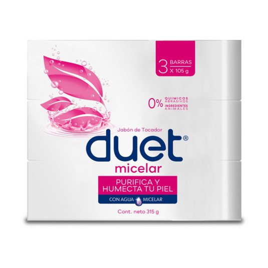 Jabon Micelar Duet Tripack 315 Gr