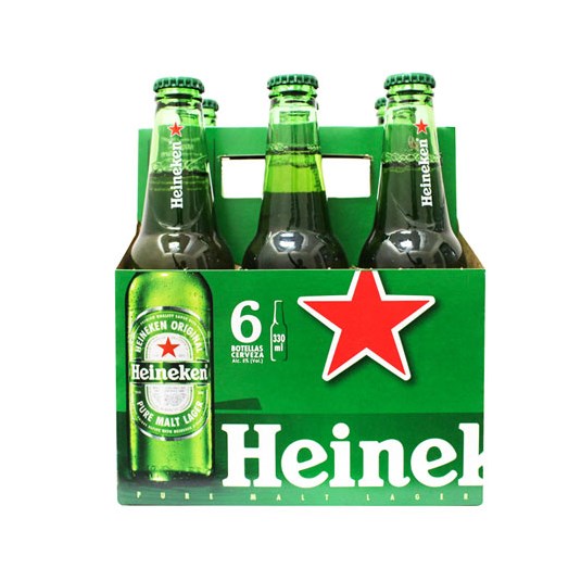 Heineken Cerveza Sixpack C/U 330 Ml.
