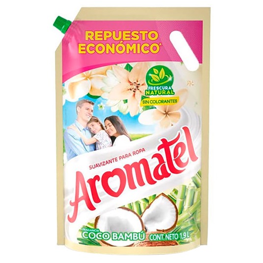 Aromatel suavizante coco doy pack 1900ml