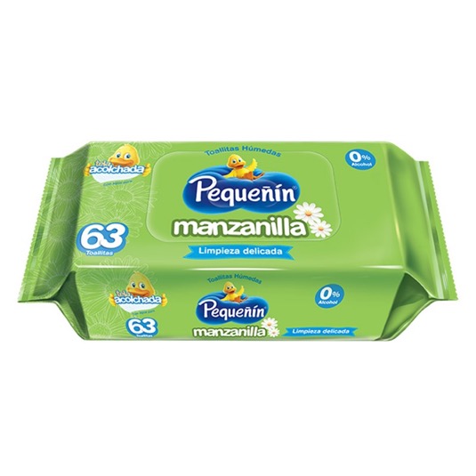 Toallita Humeda Pequeñin Manzanilla X 63 Uni