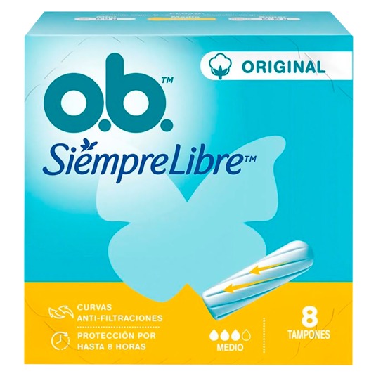 Ob tampones original medio 8 uni