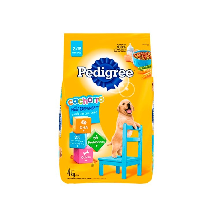 Comida Para Cachorros Pedigree Con Nutri Defensa 4 Kg.