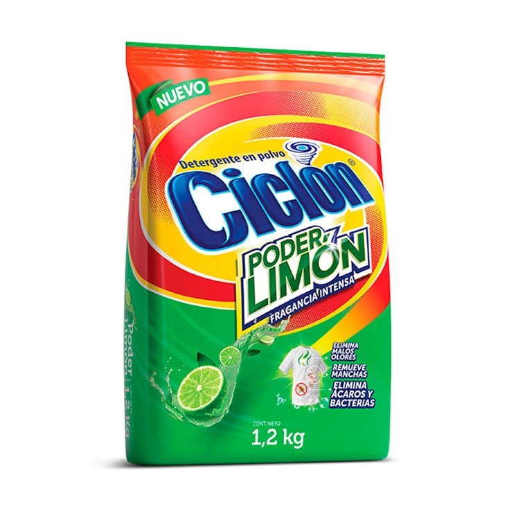 Detergente Ciclon Xtra Power Limón 1.2 Kg