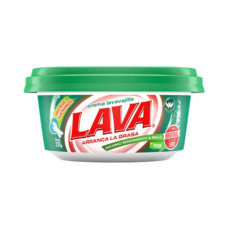 Lavavajilla Lava Crema Verde 235 Gr.