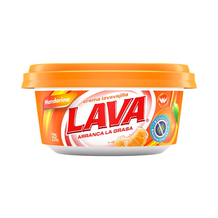 Lavavajilla Lava Crema Mandarina 235 Gr.