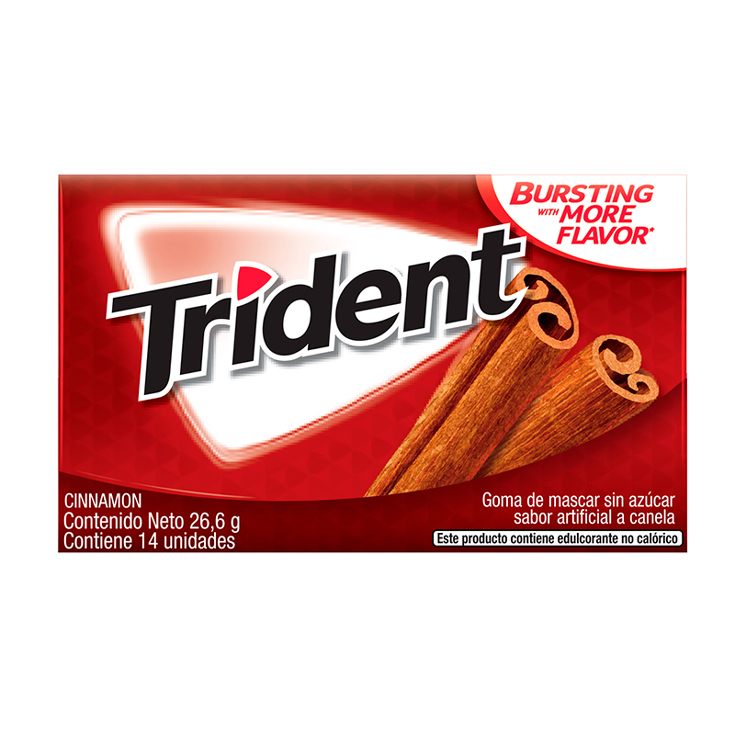 Chicle Trident Canela 26.6 Gr