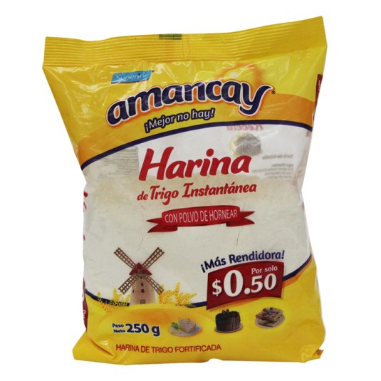 Harina Amancay Con Polvo De Hornear 250 Gr