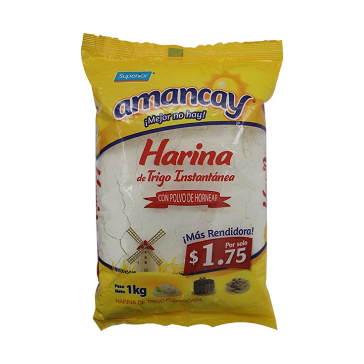 Amancay Harina Con Polvo De Hornear 908 Gr