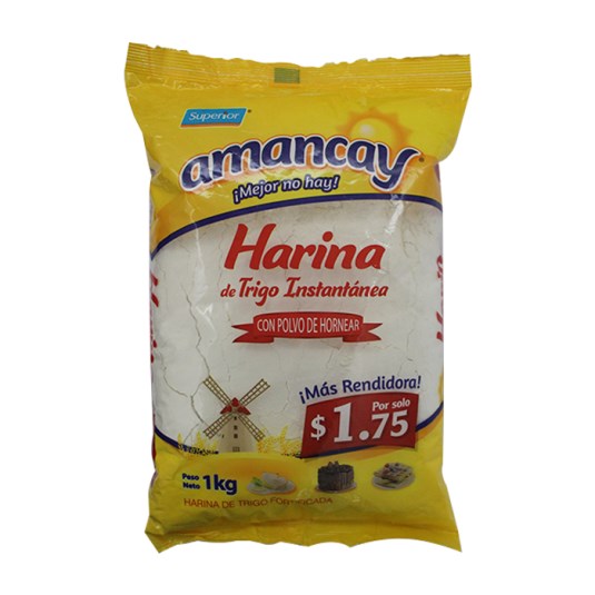 Amancay Harina Con Polvo De Hornear 908 Gr