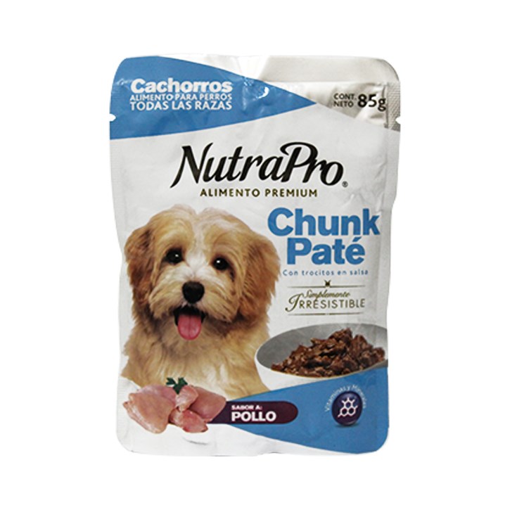 Paté Nutrapro Chunk Para Cachorros 85 Gr