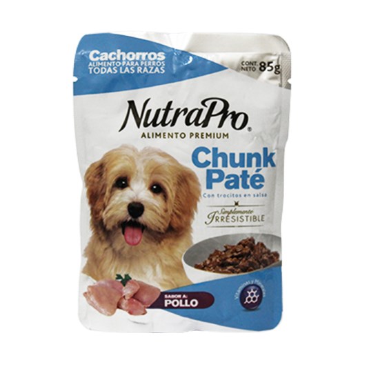 Paté Nutrapro Chunk Para Cachorros 85 Gr