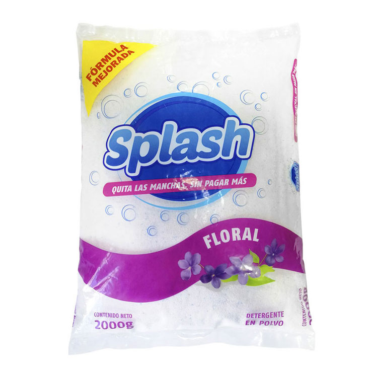 Detergente Splash fragancia floral 2 kg.