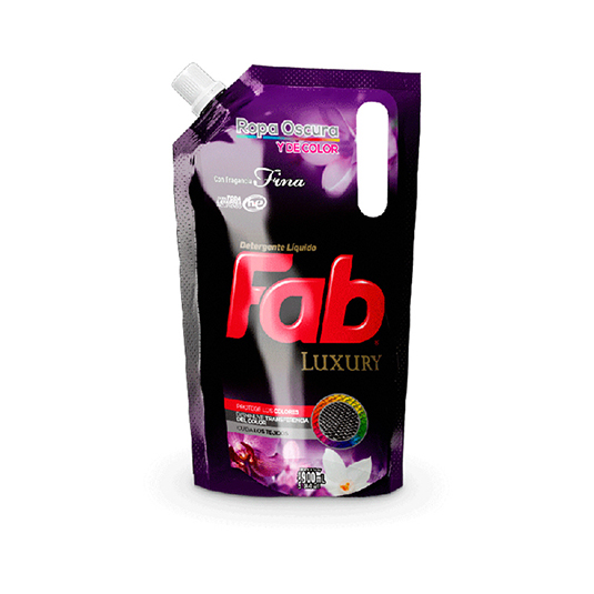 Detergente Líquido Fab Black & Gray 900Ml