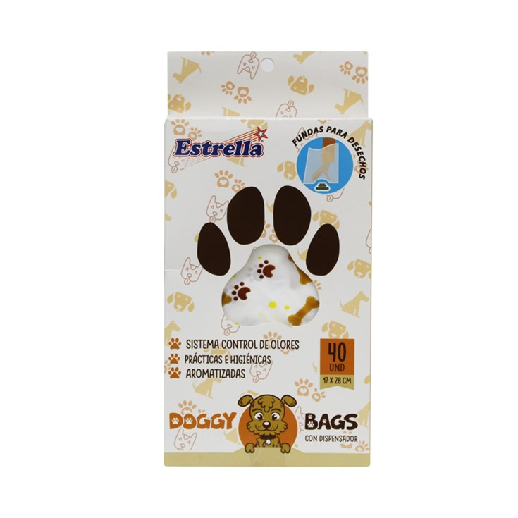 Funda Decorada Doggy Bag Con Dispens Estrella