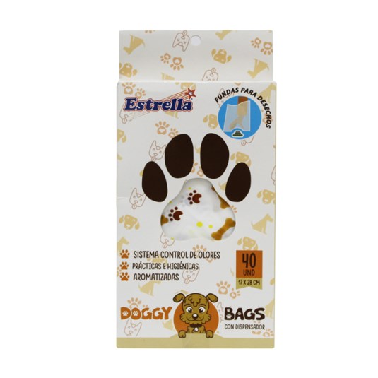 Funda Decorada Doggy Bag Con Dispens Estrella