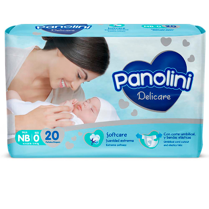 Pañal Delicare Recién Nacido Panolini X 20