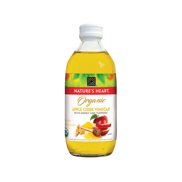 Vinagre Organico Nature´S Heart Manzana Miel Y Curcuma 500Ml