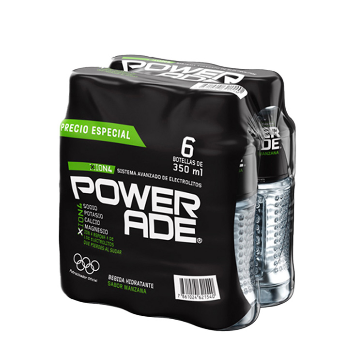 6 Pack Powerade Manzana 350 Ml C/U