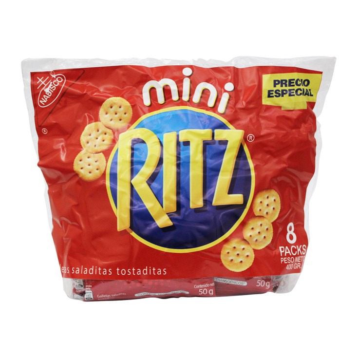 Mini Ritz Pack X 8 Uni 400 Gr