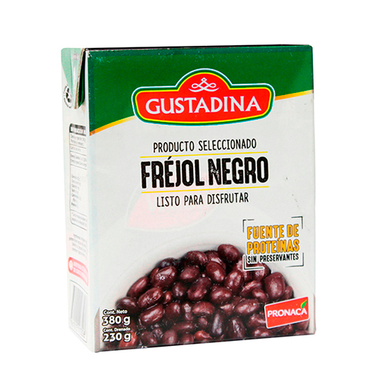 Fréjol Negro Gustadina 380 Gr