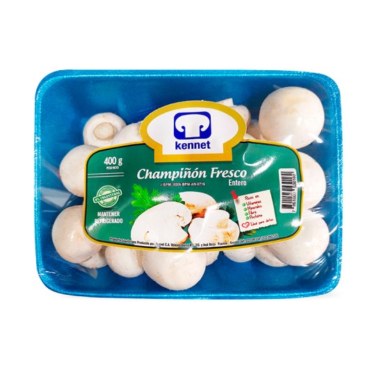 Champiñones Kennet Frescos Enteros Bandeja 400 Gr.