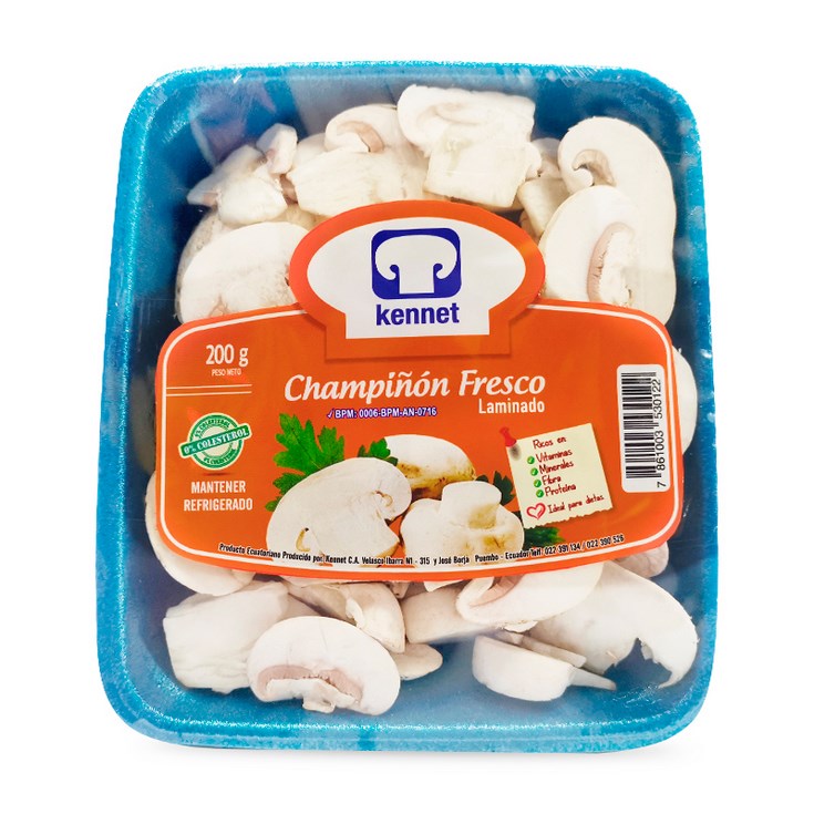 Champiñopnes Kennet Frescos Cortados Bandeja 200 Gr.