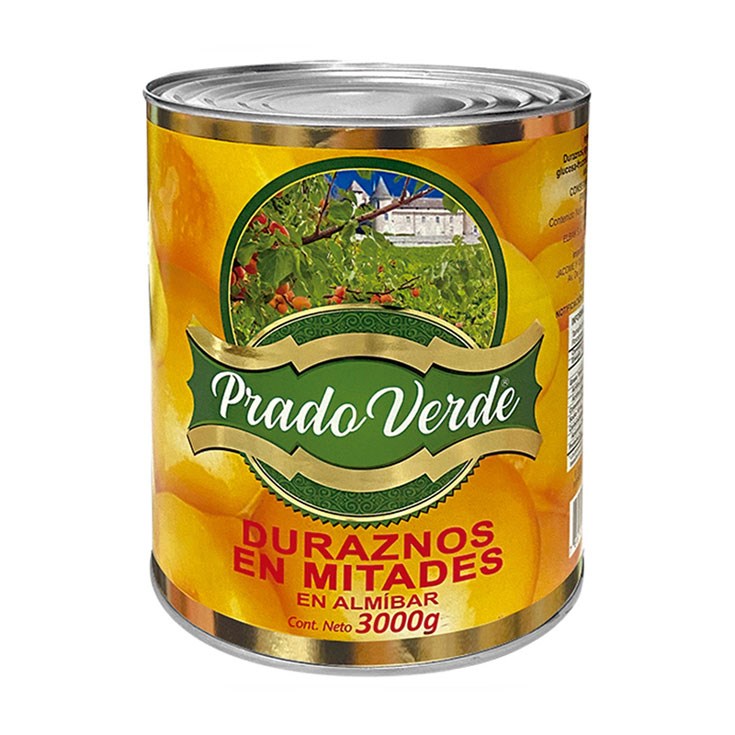 Prado Verde Durazno En Mitades 3000 Gr