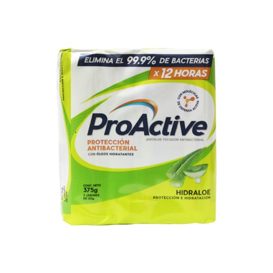 Jabon Barra Hidraloe Proactive 375 Gr