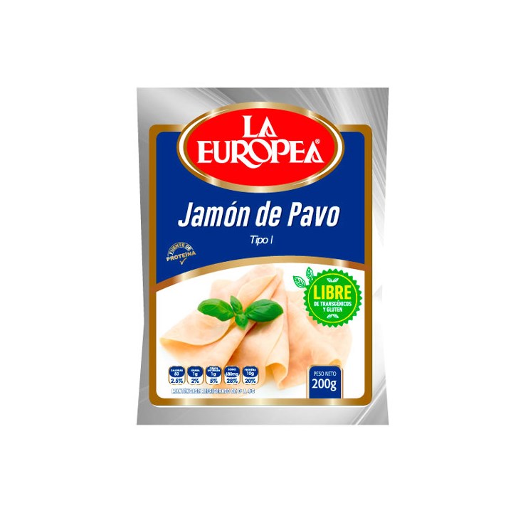 Jamón Pavo La Europea 200 Gr