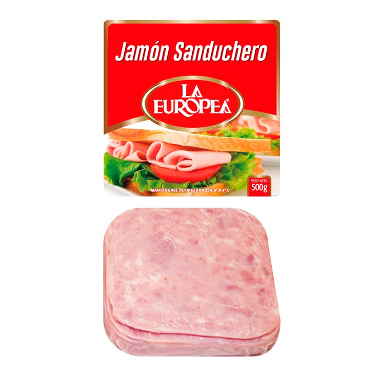 Jamón Sanduchero La Europea 500 Gr