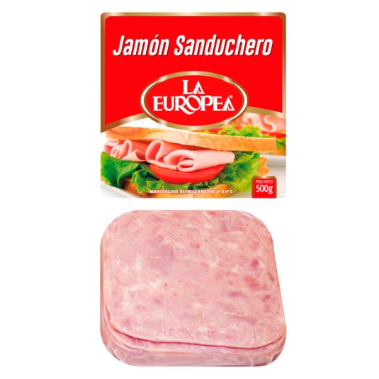 Jamón Sanduchero La Europea 500 Gr