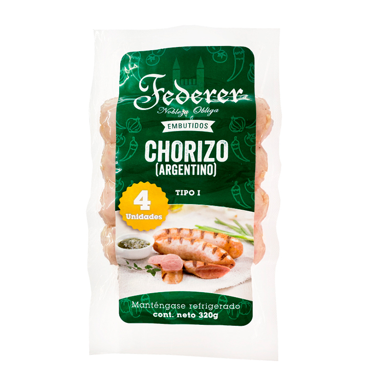 Chorizo Argentino Federer 320 Gr.