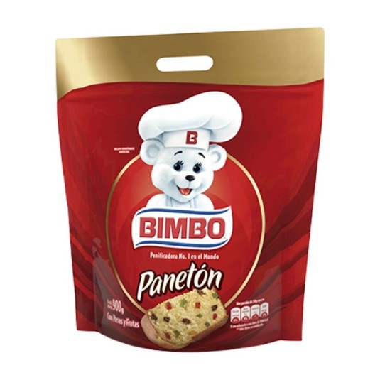 Bimbo Paneton Con Frutas Confitadas Y Pasas 900Gr.