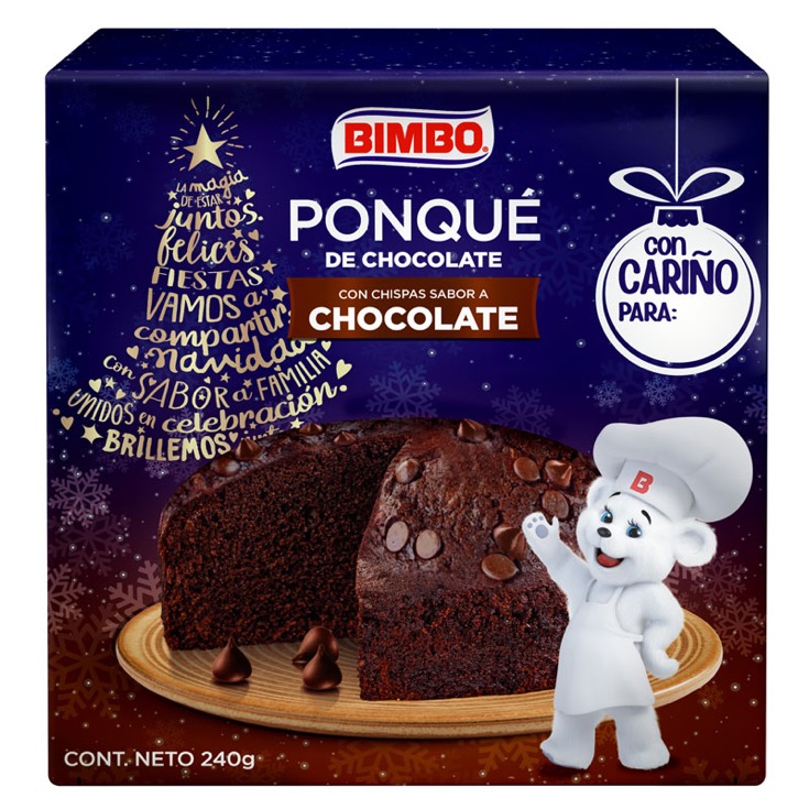 Cake Chocolate Bimbo Con Chispas 240 Gr