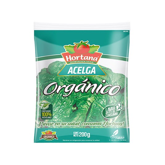 Hortana Acelga Orgánico 200 Gr