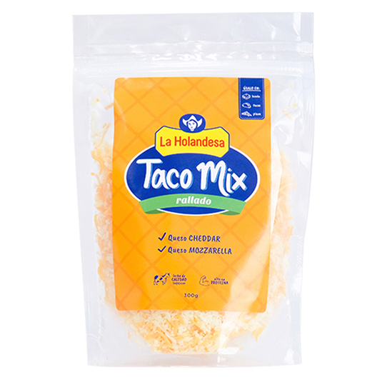 Quesos Mix Taco Rallado La Holandesa 300 Gr