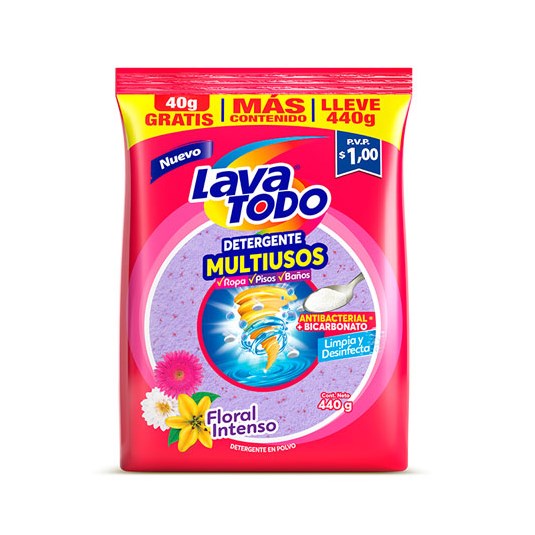 Detergente Multiusos Floral Lavatodo 400G