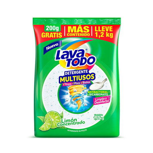 Detergente Multiusos Limon Lavatodo 1Kg
