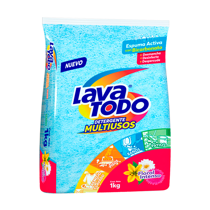 Detergente Multiusos Floral Lavatodo 1Kg