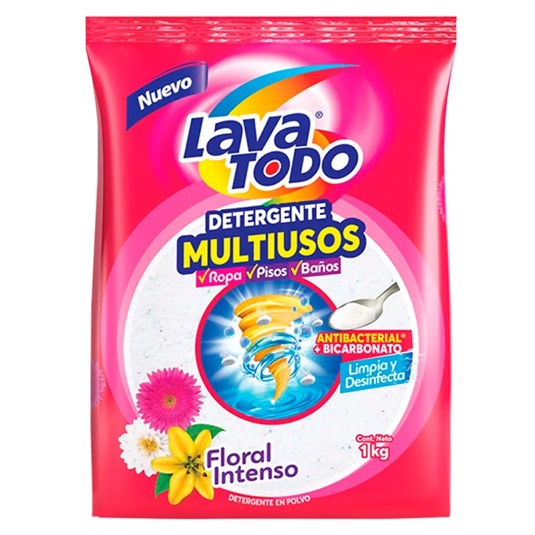 Detergente Multiusos Floral Lavatodo 1Kg