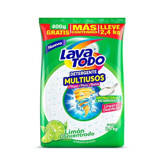 Detergente Multiusos Limon Lavatodo 2Kg