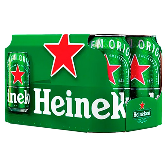 Heineken Cerveza Sixpack Lata C/U 355 Ml.