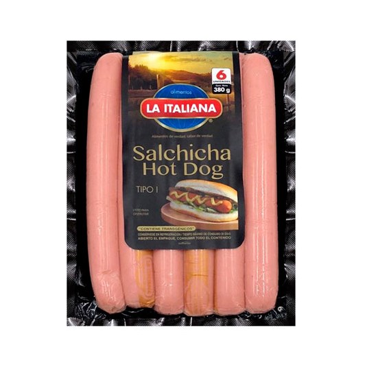 Salchicha Hot Dog La Italiana 380 Gr.