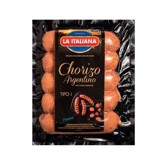 Chorizo Argentino La Italiana 400 Gr.