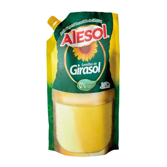 Aceite Girasol Alesol Doy Pack 420 Gr
