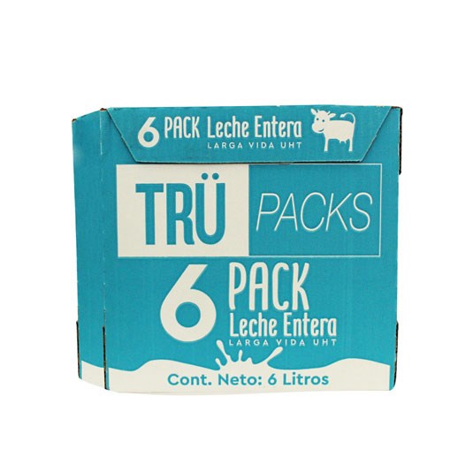Six Pack Leche Entera Tru 1 Lt. C/U