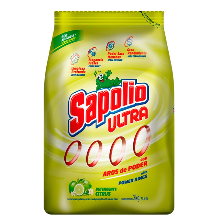 Detergente Ultra Citrus Sapolio 2 Kg