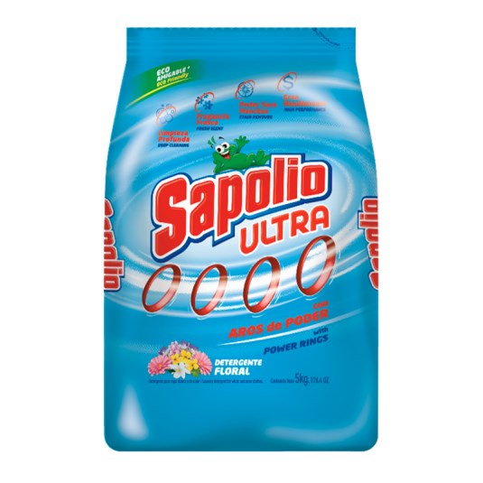Detergente Ultra Floral Sapolio 5Kg