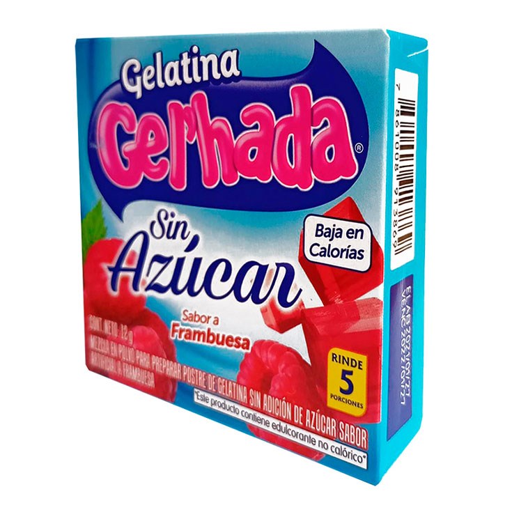 Gelatina Sin Azúcar Sabor A Frambuesa Gel'Hada